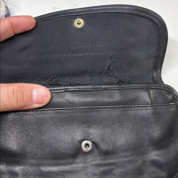 Vintage Black Coach Clutch Wallet Leather - Picture 11 of 11